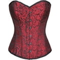 thumbnail image 1 of BlockBuster Costumes Womens Romance Red Charlene Fullbust Rear Lacing Costume Corset Plus 1X 32-36, 1 of 2
