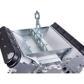 Speedway Motors BlockDock Gen 4 LS Valley Cover Engine Lift Plate Bracket, Long Style Bolt On LS Engine Lifting Plate with Storage Area, Mild Steel, Multiple Lift Points, Hardware