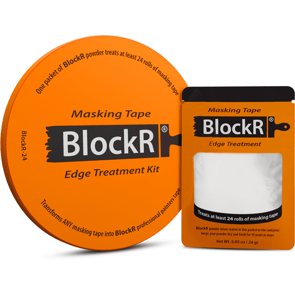 BlockR Edge Treatment Kit – Turn Any Inexpensive Tape into Bleed BlockR Painter’s Tape for Sharp, Bleed-Free Lines (40+ Treatments), Tape Not Included