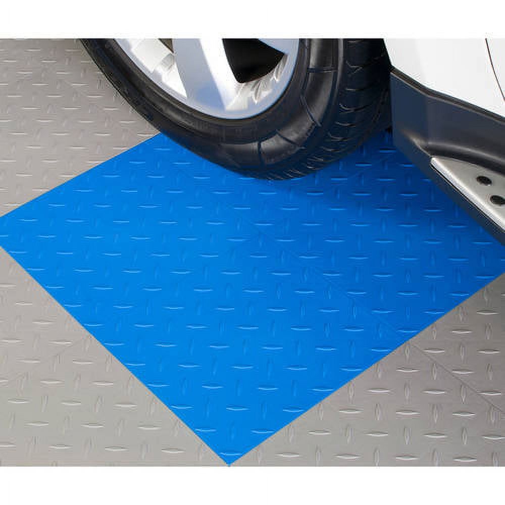 BlockTile Garage Flooring DiamondTop Interlocking Tiles, Set of 27