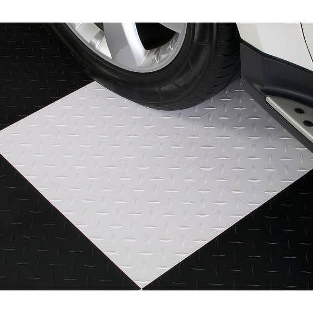 BlockTile Garage Flooring DiamondTop Interlocking Tiles, Set of 27