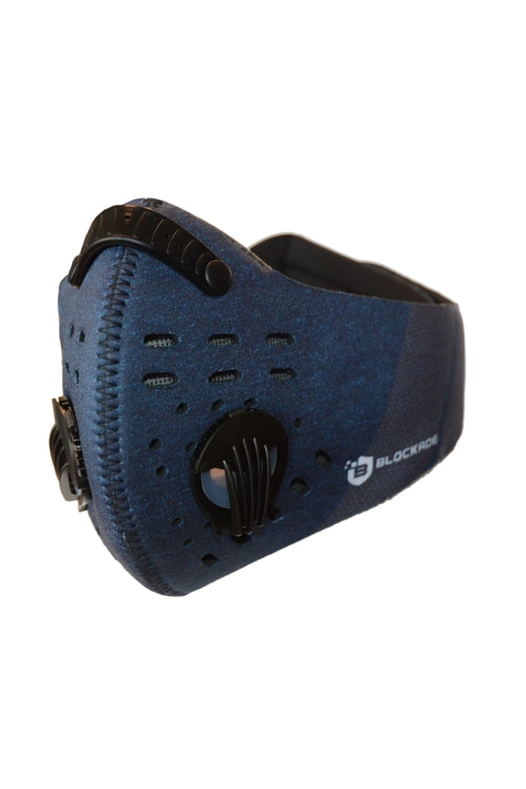 Navy Heather Cycling Face Mask