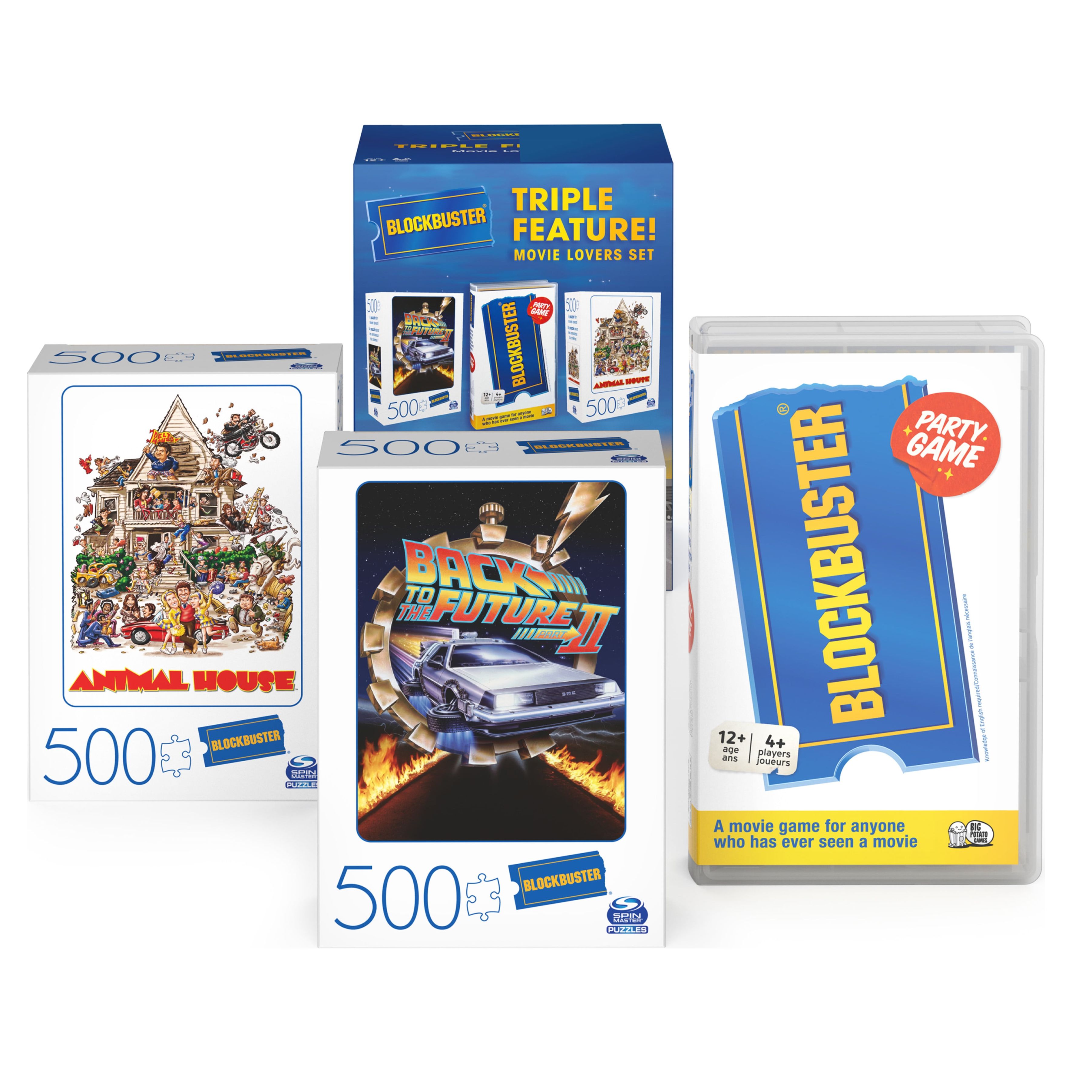 Blockbuster, 500-Piece Blockbuster Puzzles & Party Game Bundle for Families - image 1 of 7
