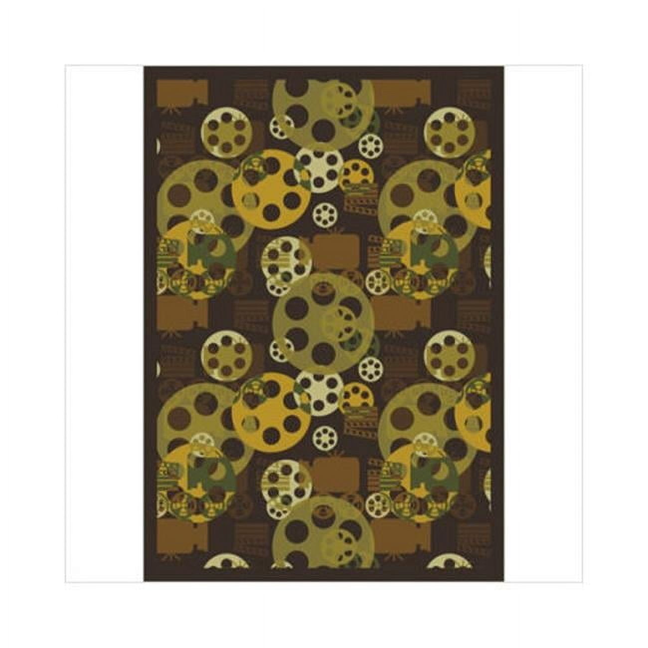 Blockbuster Rug Texture Blockbuster Brown 3 ft.10 in. x 5 ft.4 in. WearOn Nylon Machine Tufted ...