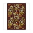 thumbnail image 1 of Blockbuster Burgundy 5 ft.4 in. x 7 ft.8 in.  WearOn Nylon Machine Tufted- Cut Pile Gaming and Entertainment Rug, 1 of 1