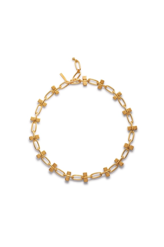 Blockbuster Gold Chain Collier Necklace