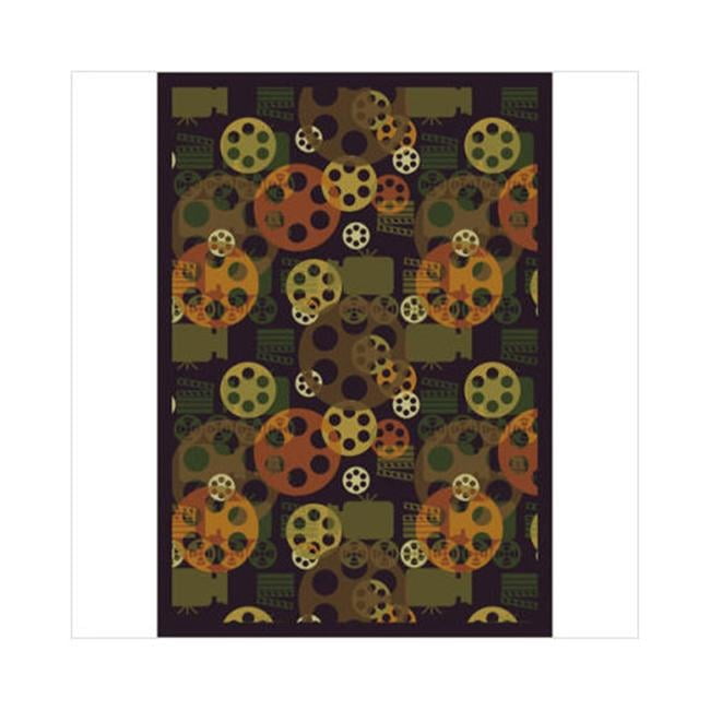 Blockbuster Rug Texture Blockbuster Plum 7 ft.8 in. x 10 ft.9 in. WearOn Nylon Machine Tufted ...