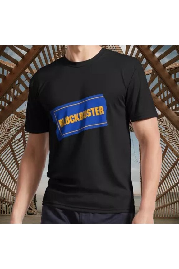Blockbuster Retro Logo Active T-Shirt Logo T-Shirt Funny Size S to 5XL