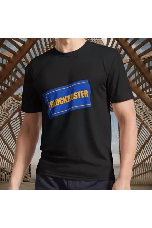 Blockbuster Retro Logo Active T-Shirt Logo T-Shirt Funny Size S to 5XL