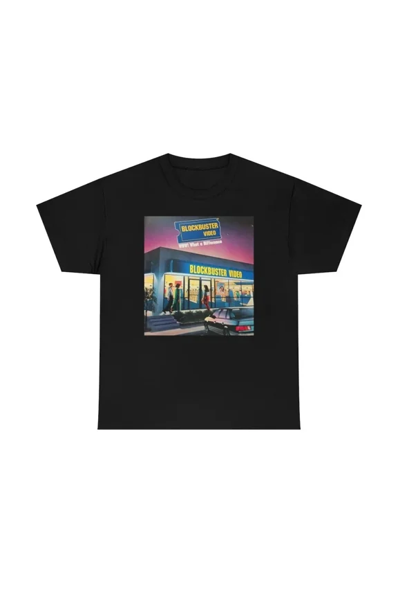 Blockbuster Video Vintage Comic Book Ad T-Shirt New Small Med Large XL Store | eBay