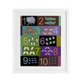 thumbnail image 1 of Stupell Industries Eclectic Blocked Kid's Educational Counting White Framed Print Under Glass, 13 x 16, by Carla Daly, 1 of 8