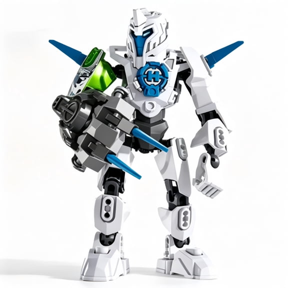 Blocker Bionicle Strike Robot Building Kit, DIY Buildable Mecha Action Figure With Movable Joints for Collection & Desktop Decoration