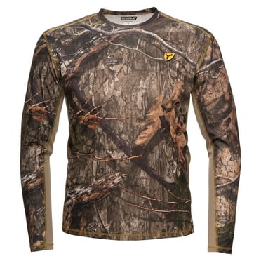 Blocker Outdoors Angatec Long Sleeve Performance Shirt, Hunting Clothes for Men (Mossy Oak Country DNA, Medium)
