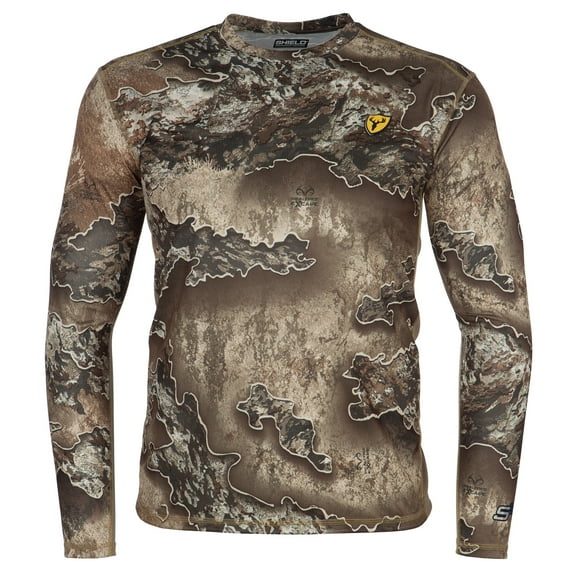 Blocker Outdoors Angatec Long Sleeve Performance Shirt, Hunting Clothes for Men (Realtree Excape, Large)