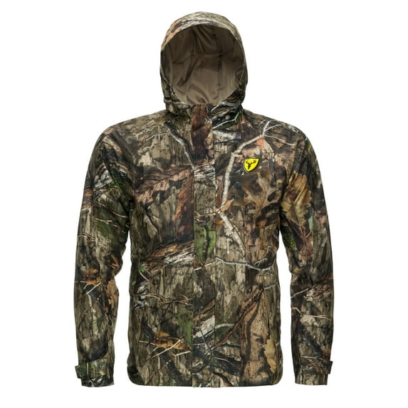 Blocker Outdoors Drencher Lightweight Breathable Waterproof Camo Rain Jacket for Men (Mossy Oak Country DNA, XX-Large)