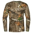 thumbnail image 1 of Blocker Outdoors Shield Series Fused Cotton Long-Sleeve Shirt, Camo Hunting Clothes for Men (Realtree Edge, Medium), 1 of 8