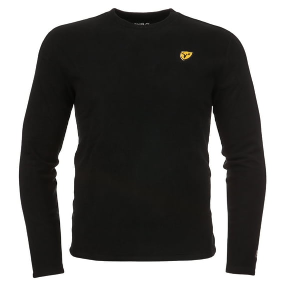 Blocker Outdoors Shield Series Koretec Polar Weight Top, Heavyweight Base Layer Shirt (Black, Small)
