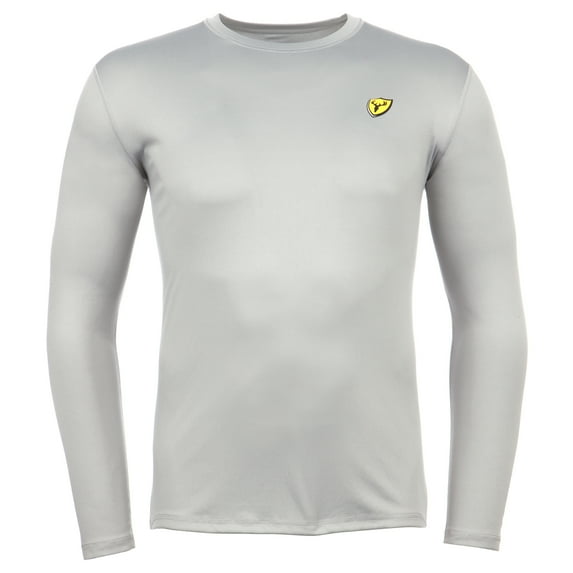 Blocker Outdoors Shield Series Koretec Tech Weight Top, Lightweight Base Layer Top (Light Grey, X-Large)