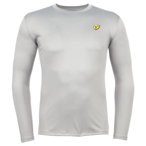 Blocker Outdoors Shield Series Koretec Tech Weight Top, Lightweight Base Layer Top (Light Grey, XX-Large)