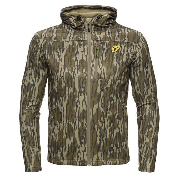 Blocker Outdoors Shield Series Silentec Jacket, Camo Hunting Clothes for Men (Mossy Oak Bottomland, Large)
