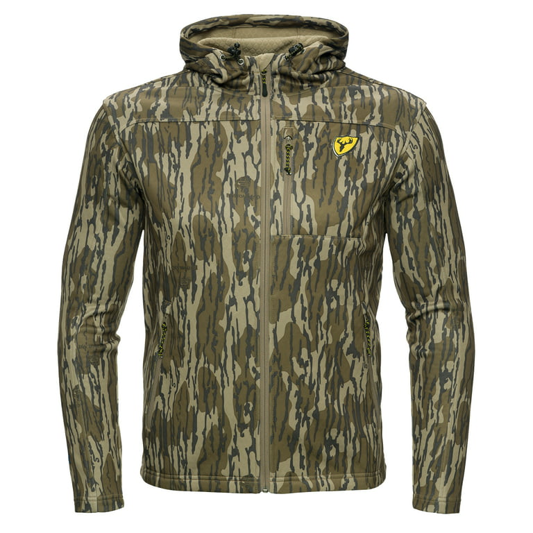 Blocker Outdoors Shield Series Silentec Jacket, Camo Hunting Clothes for Men (Mossy Oak Bottomland, Medium)