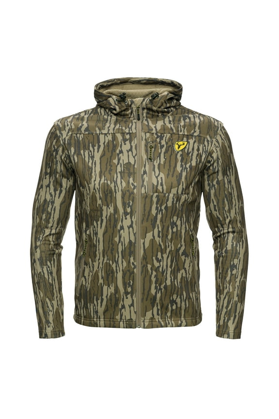Shield Series Silentec Jacket, Camo Hunting Clothes for Men (Mossy Oak Bottomland, XX-Large)