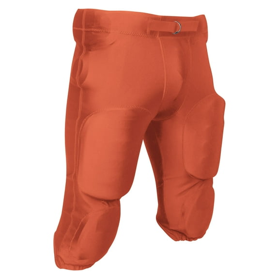 Blocker Traditional Poly/Spandex Football Game Pants, Adult Small, Orange