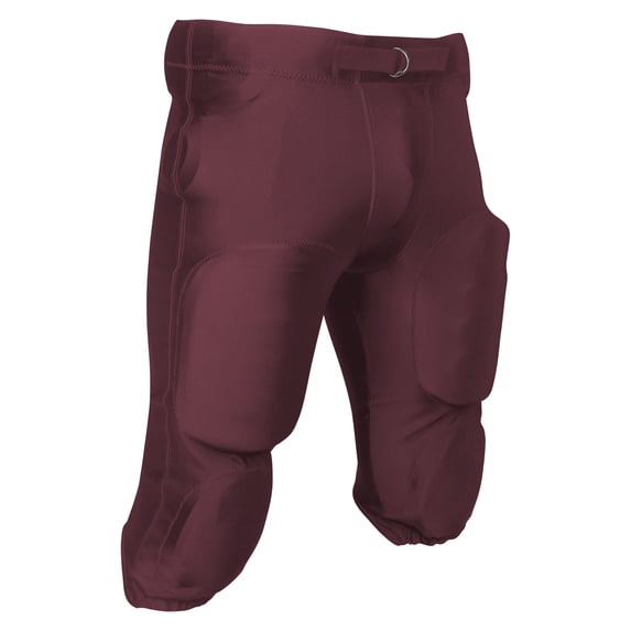 Blocker Traditional Poly/Spandex Football Game Pants, Youth Small, Maroon
