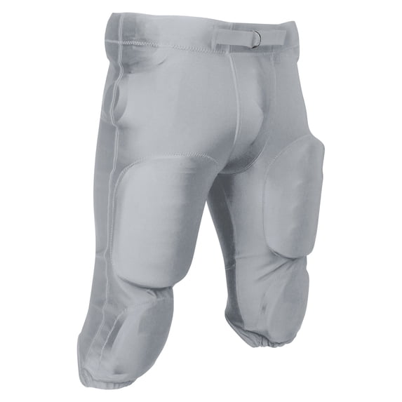 Blocker Traditional Poly/Spandex Football Game Pants, Youth Small, Silver