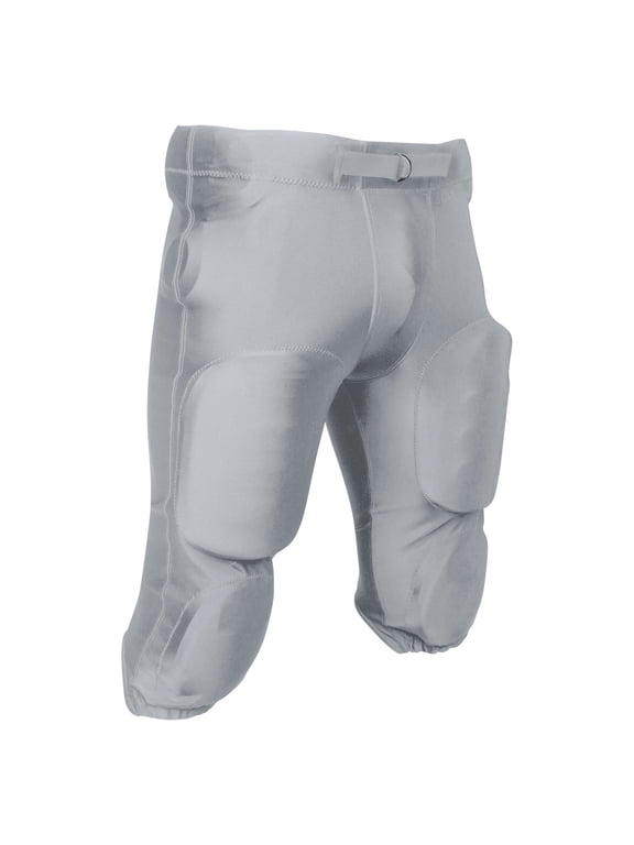 Blocker Traditional Poly/Spandex Football Game Pants, Youth Small, Silver