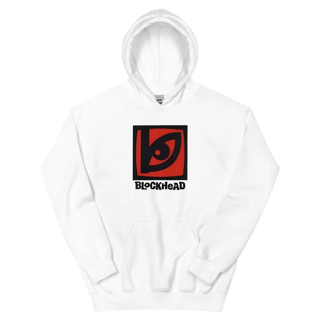 Blockhead Skateboards Retro Vintage Skateboarding Hoodie Design Iconic