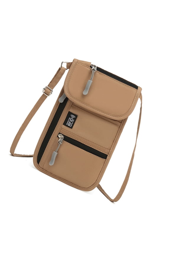 Blocking Anti-Theft Passports Holder with Adjustable Strap Large Capacity Travel Documents Organization