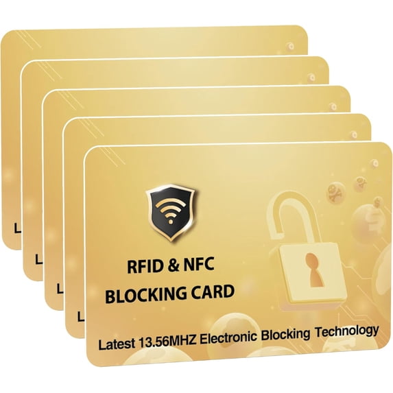 Blocking Cards, Protect Entire Wallet or Purse, NFC Contactless Debit ...