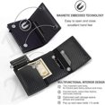thumbnail image 1 of Blocking Credit Card Wallet Holder for Men, Slim Carbon Fiber Credit Card Holder Wallets with Multiple Card Slots and a Coin Pocket Slim and Durable Design, Red, 1 of 7