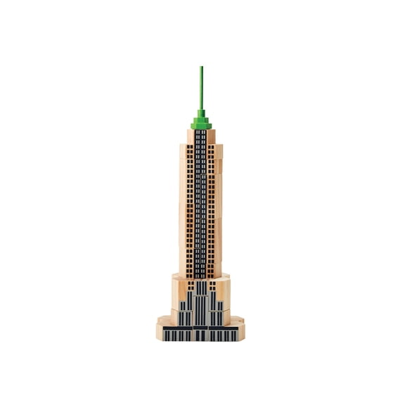 Blockitecture NYC Skyscraper Puzzle - 14 Piece 3D Wooden New York City