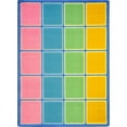 thumbnail image 1 of Blocks Abound 5'4" x 7'8" area rug in color Pastel, 1 of 5