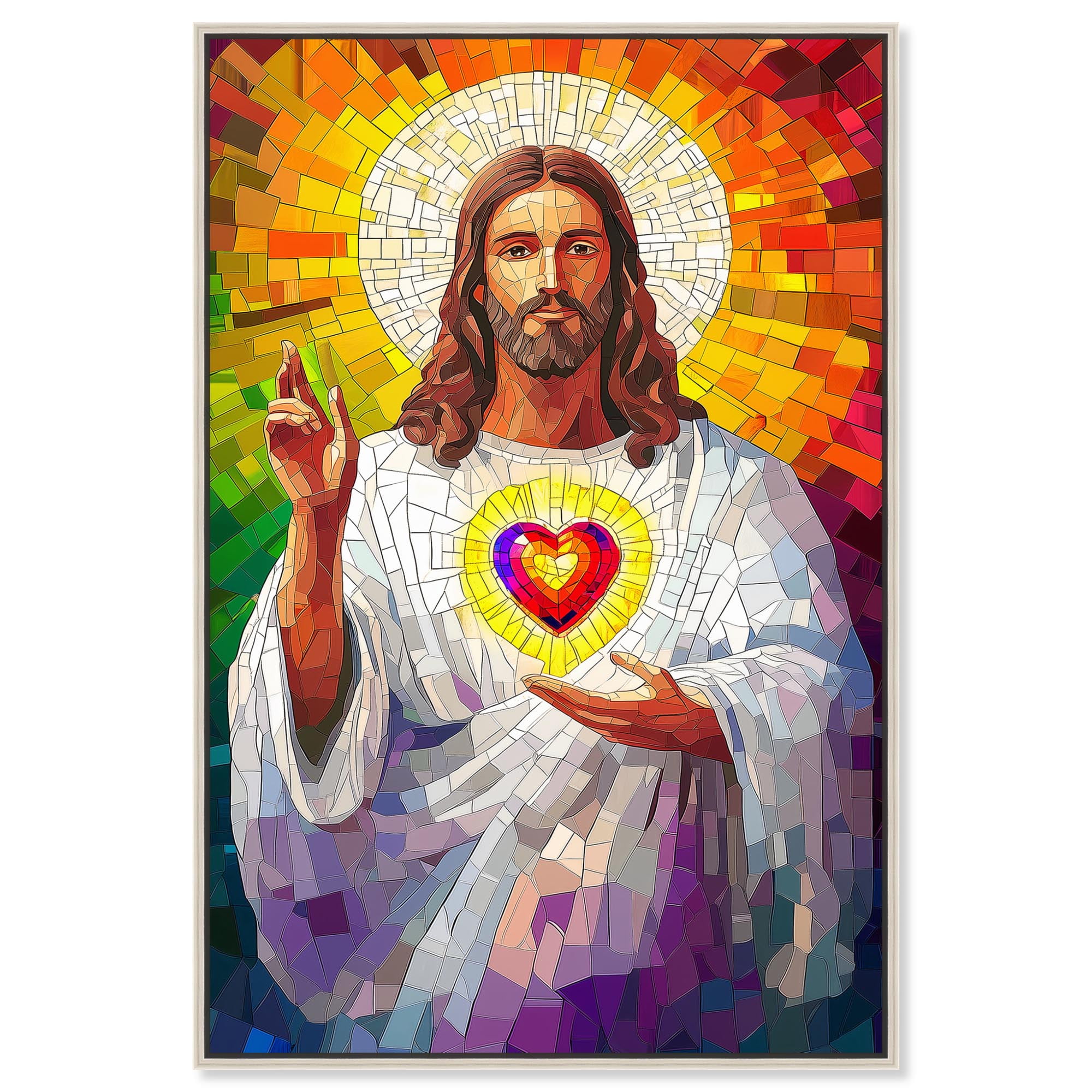 Blocks of Benediction I Canvas Religious Art Print by Art Remedy ...