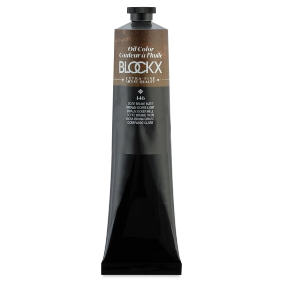 Blockx Artist Oil Color - Brown Ochre Light, 200 ml tube