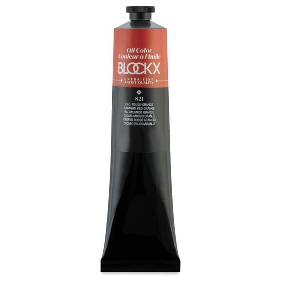 Blockx Artist Oil Color - Cadmium Red Orange, 200 ml tube