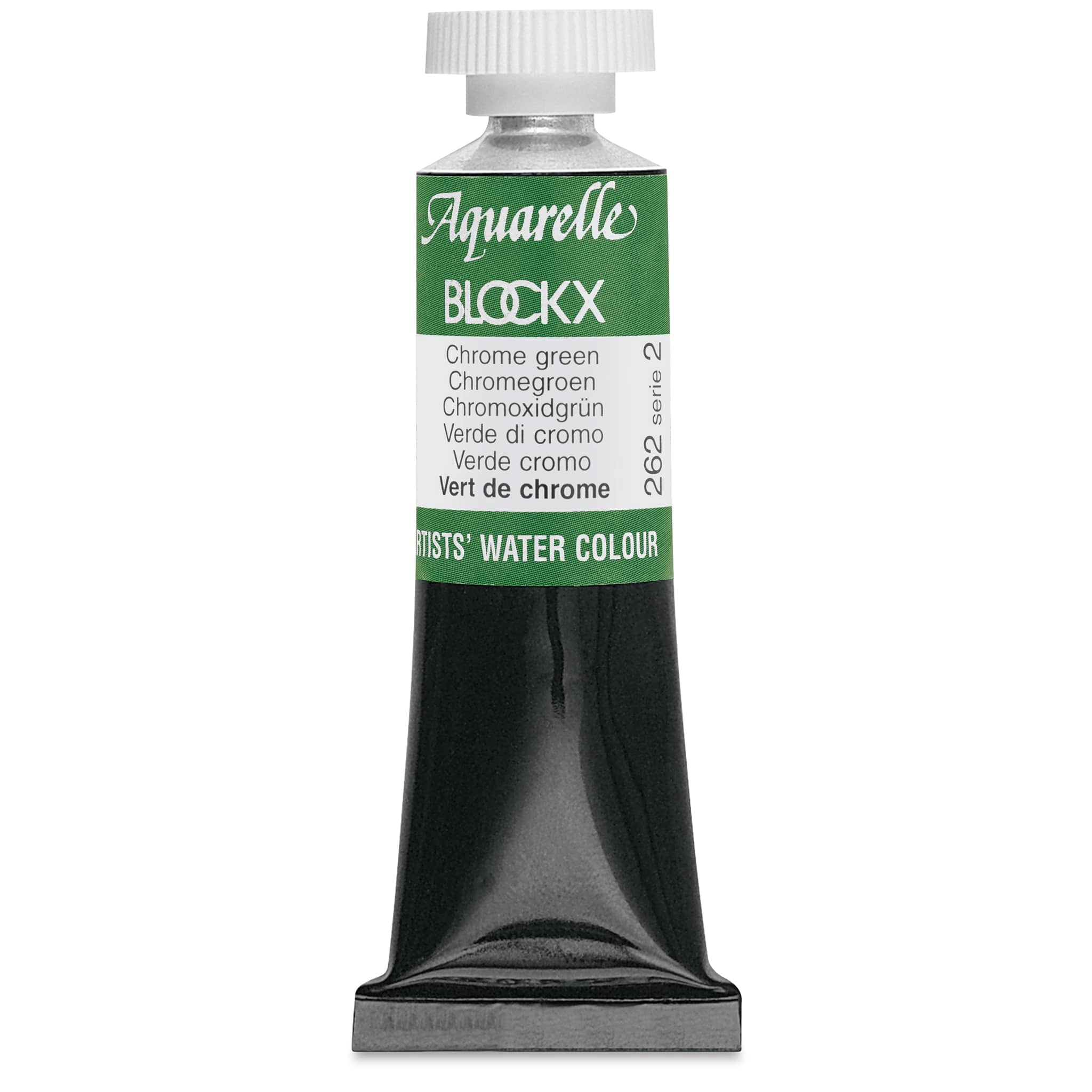 Blockx Artists' Watercolor - Chrome Green, 15 ml Tube