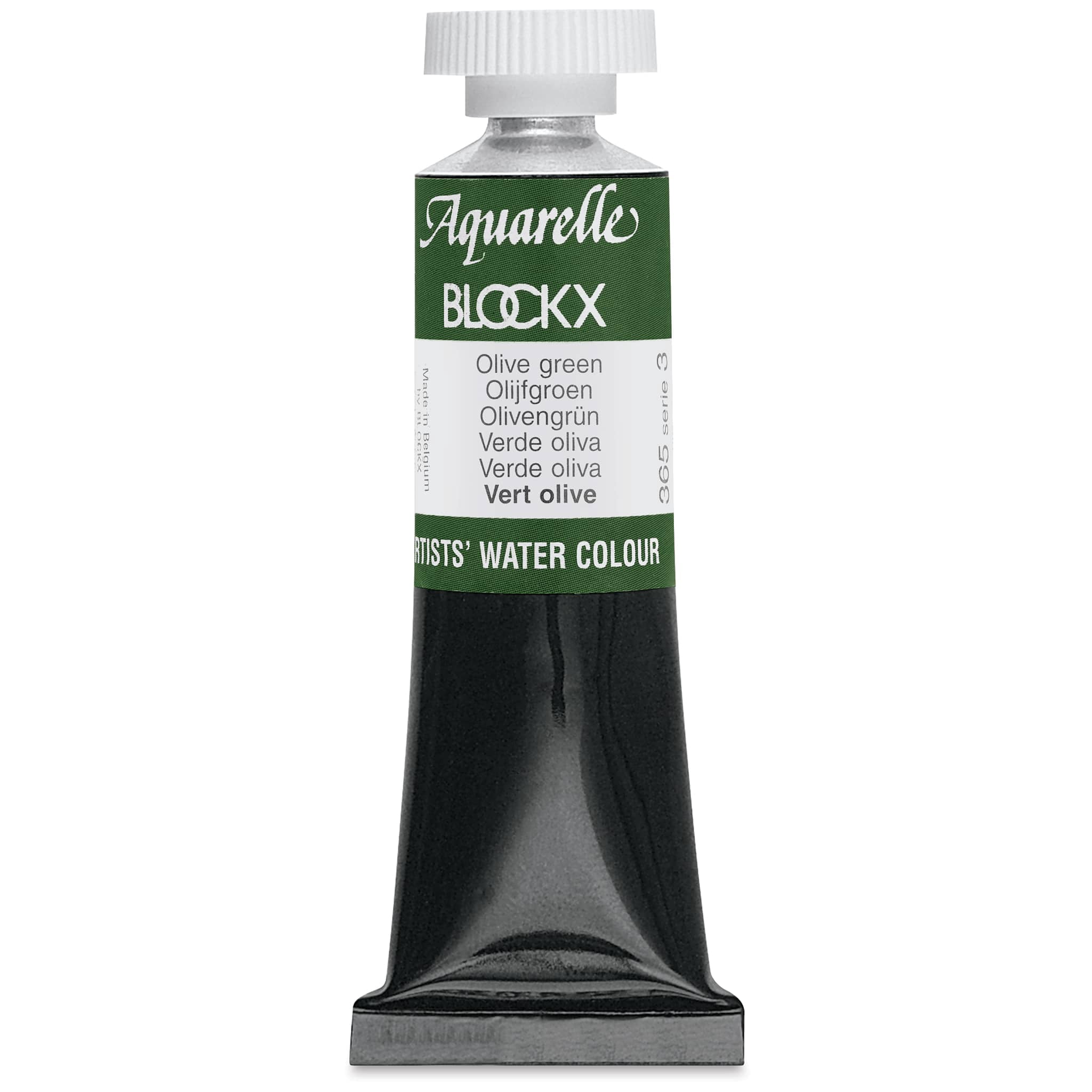 Blockx Artists' Watercolor - Olive Green, 15 ml Tube