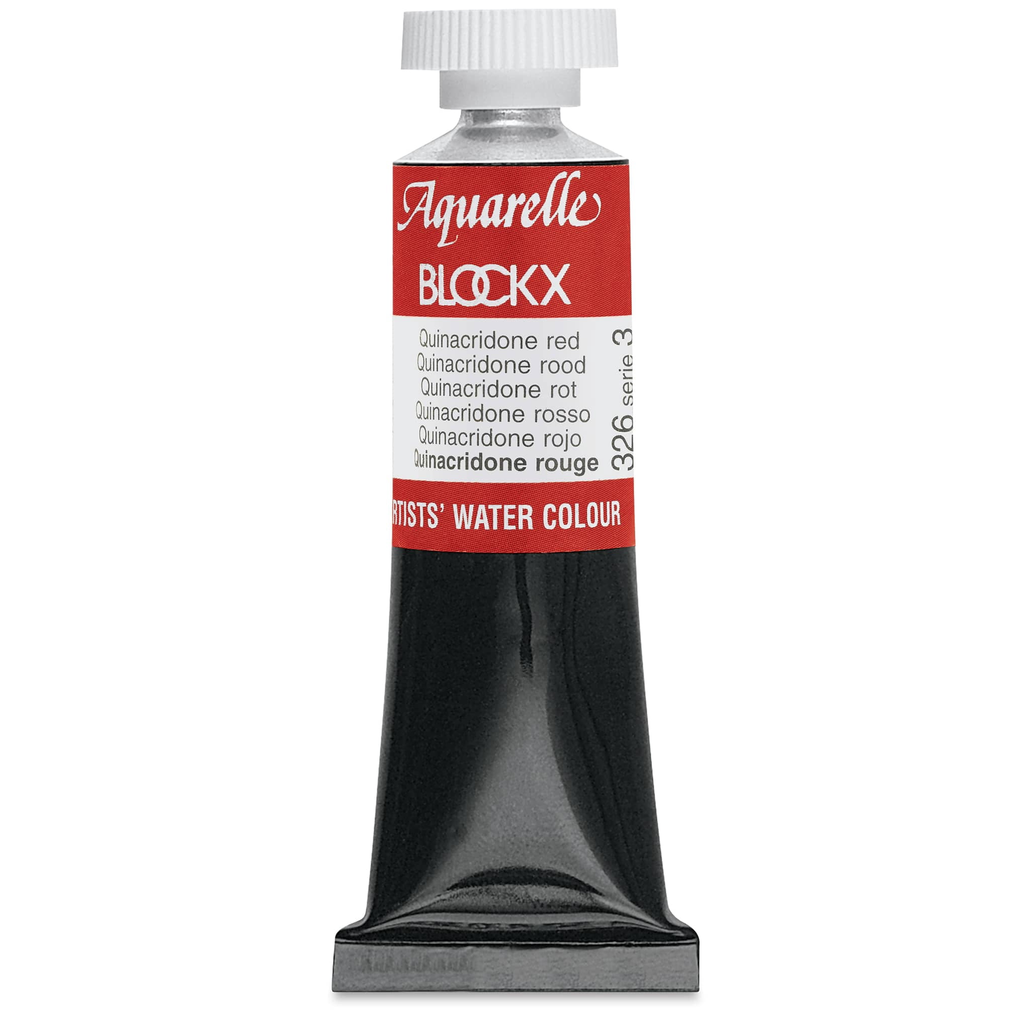 Blockx Artists' Watercolor - Quinacridone Red, 15 ml tube