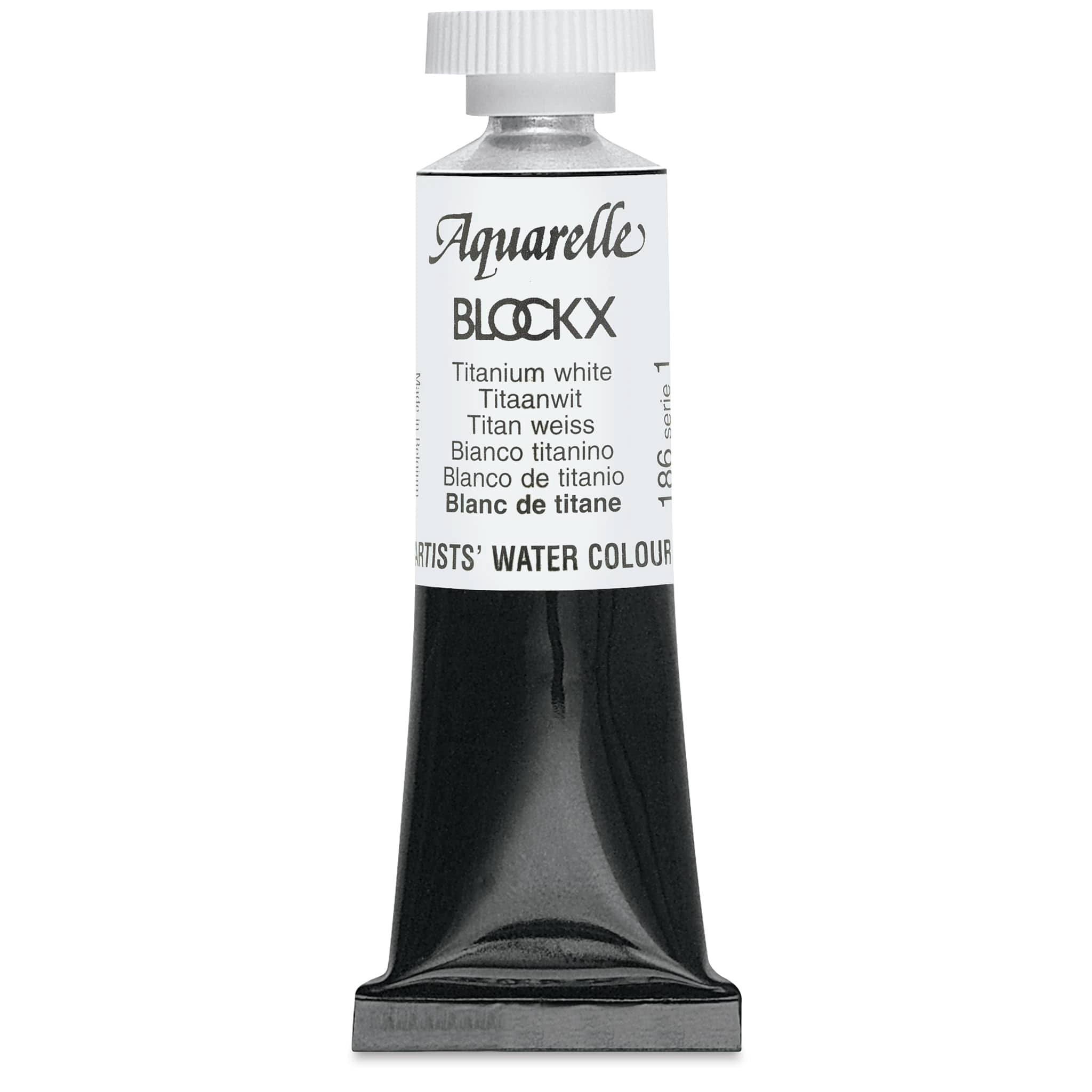 Blockx Artists' Watercolor - Titianium White, 15 ml Tube