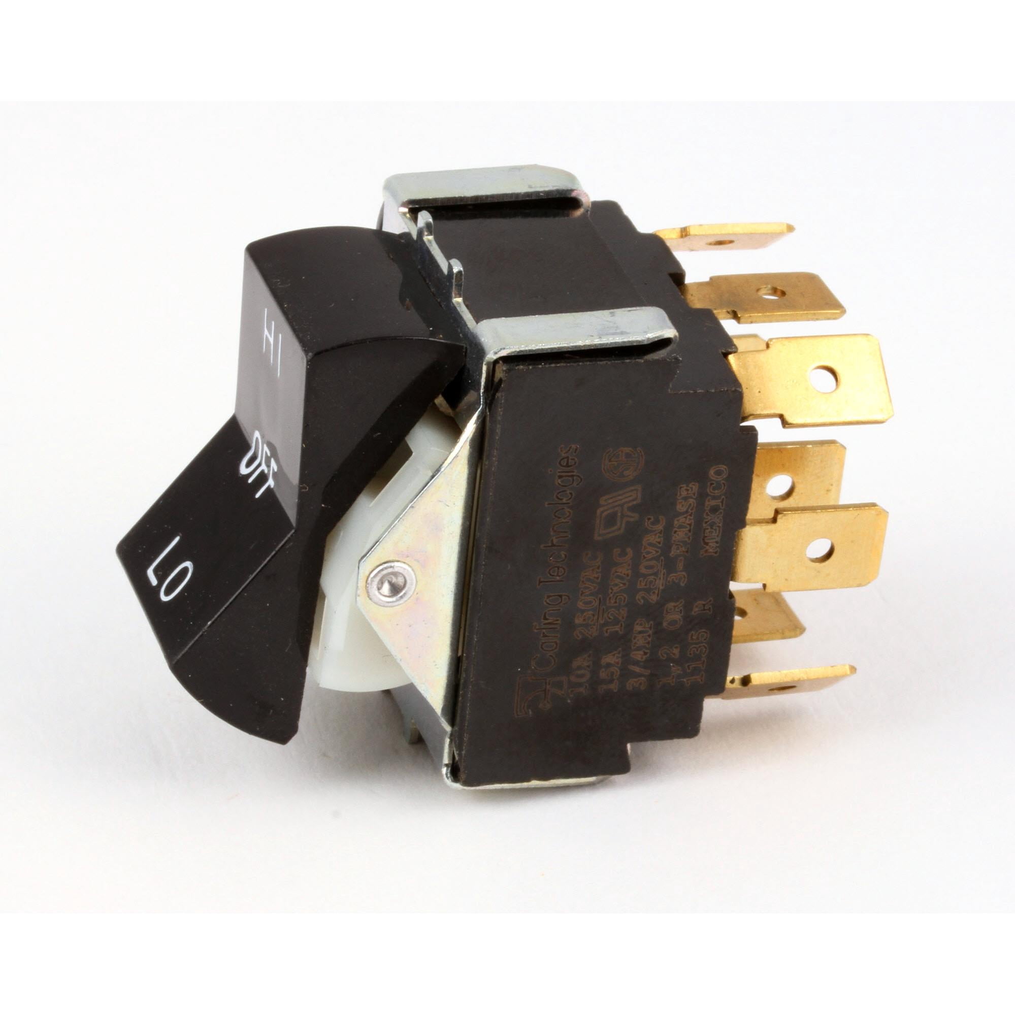Blodgett Switch, Rocker, 3Pdt, Black 7636 - Genuine OEM Replacement Part