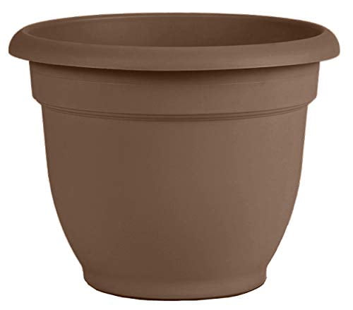 Ariana Classic Chocolate Resin 10" Indoor/Outdoor Planter