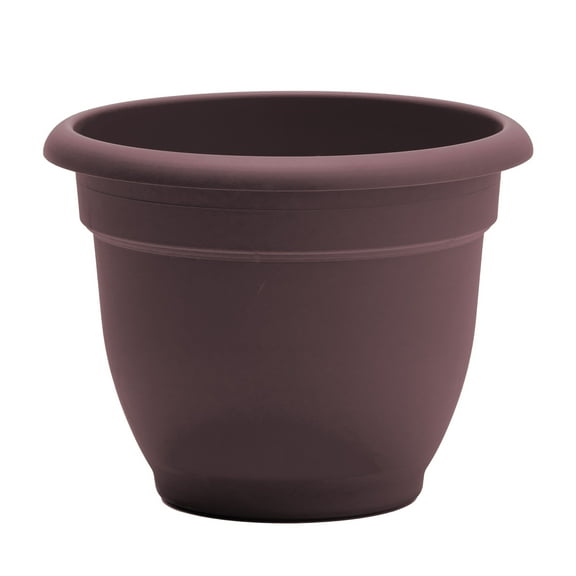 Bloem 10-in Ariana Self Watering Plastic Planter - Merlot Burgundy