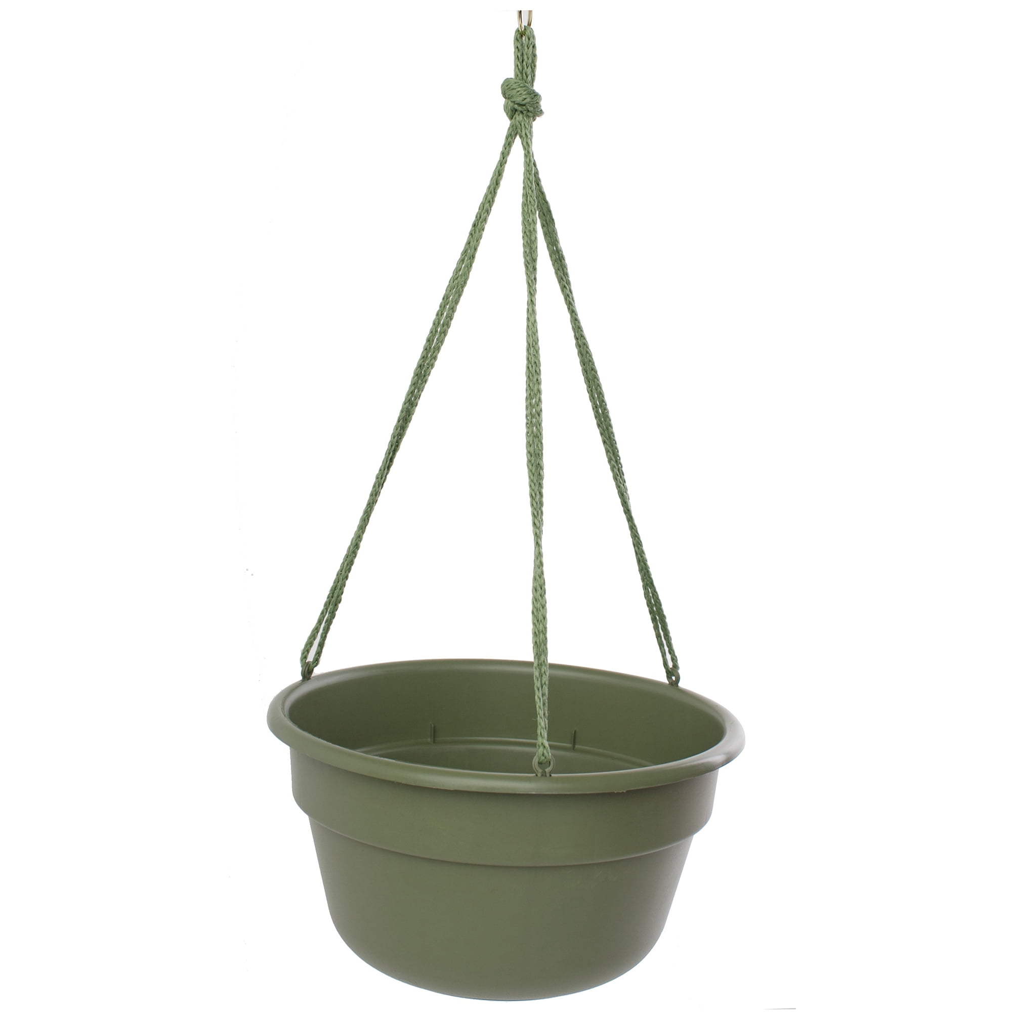 Living Green 12.5" Round Plastic Hanging Basket Planter
