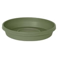 thumbnail image 1 of Bloem Terra Resin Saucer Tray: 9.25" Bottom Width - Matte, Durable, Ribbed Bottom, Indoor and Outdoor, Fits 12" Bloem Terra Pots, Living Green, 1 of 5