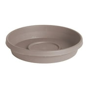 Bloem Terra Resin Saucer Tray: 11.25" Bottom Width - Pebble Stone Beige - Matte, Durable, Ribbed Bottom, Indoor and Outdoor, Fits 14" Bloem Terra Pots