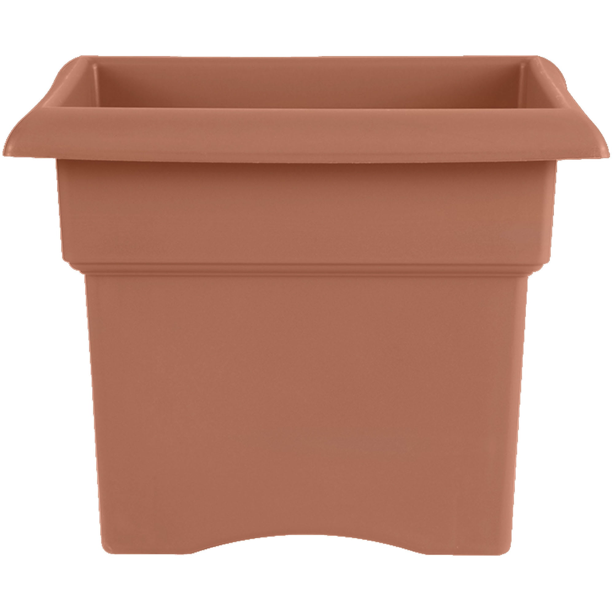 Veranda Square Terra Cotta Clay Planter for Indoor & Outdoor, 11 in.